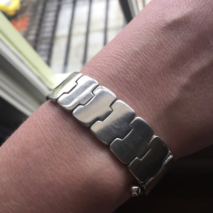 Hans Hansen Sterling Silver Modernist Bracelet