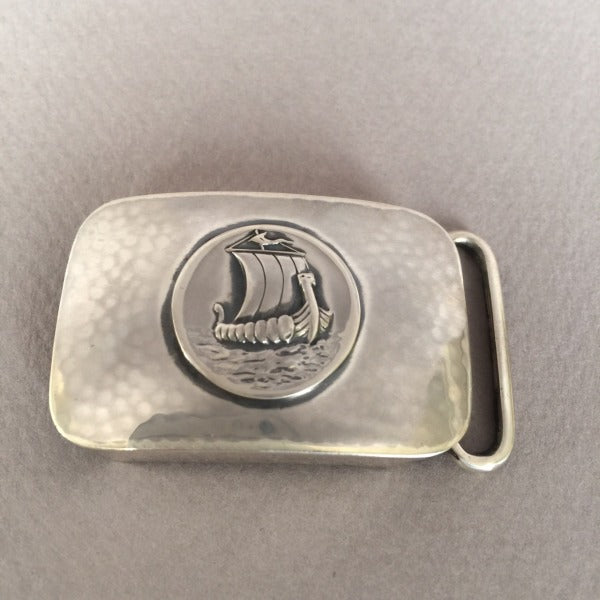 Georg Jensen "Viking Ship" Belt Buckle No. 52B