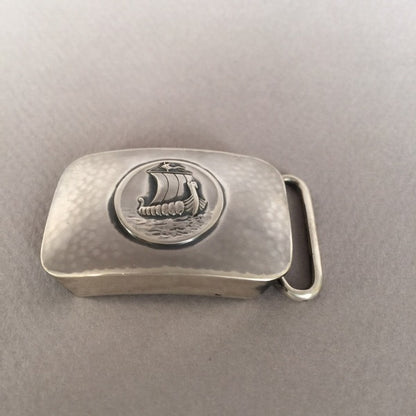 Georg Jensen "Viking Ship" Belt Buckle No. 52B