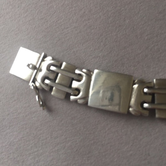 Georg Jensen Sterling Silver Art Deco Bracelet No. 48 by Oscar Gundlach-Pedersen