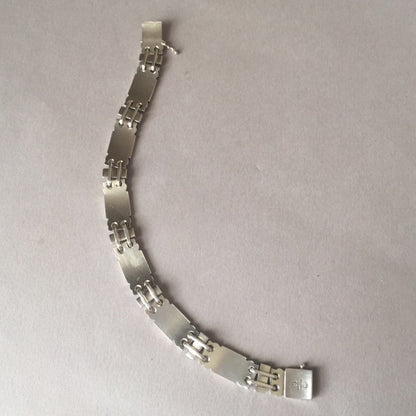 Georg Jensen Sterling Silver Art Deco Bracelet No. 48 by Oscar Gundlach-Pedersen