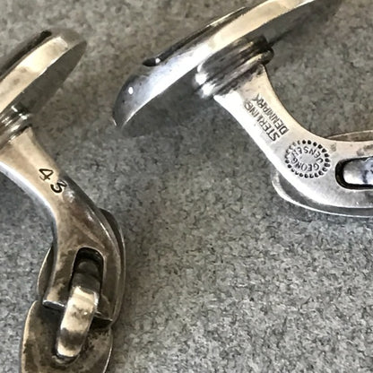 Georg Jensen Sterling Silver "Bird And Berry" Cufflinks