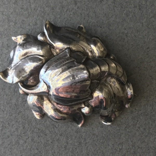 Peer Smed Sterling Silver "Cornucopia" Brooch