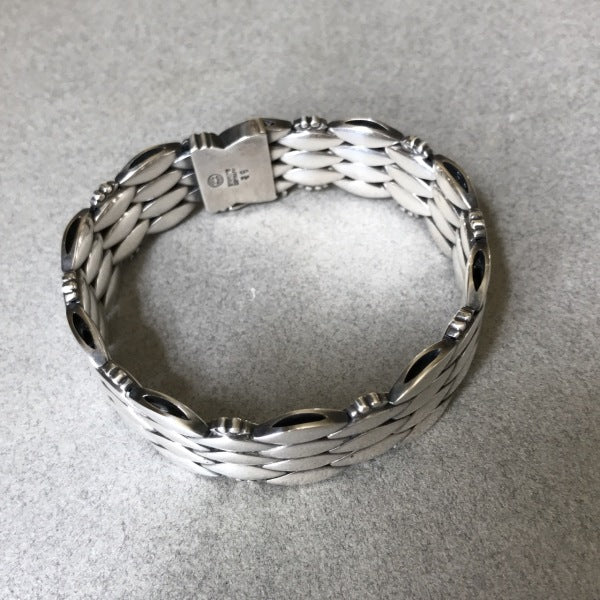 Georg Jensen Sterling Silver Art Deco Bracelet No. 86 By Harald Nielsen, Rare