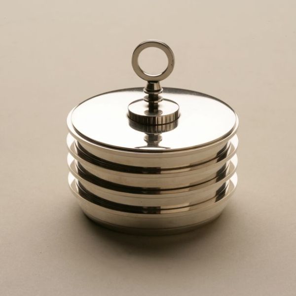 Georg Jensen Sterling Silver Coaster Set, no. 817 by Sigvard Bernadotte