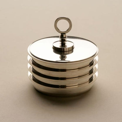 Georg Jensen Sterling Silver Coaster Set, no. 817 by Sigvard Bernadotte