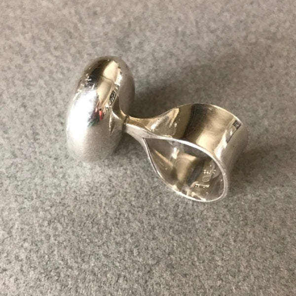 Estate Georg Jensen Sterling Silver Ring by Vivianna Torun Bulow-Hube No. 155