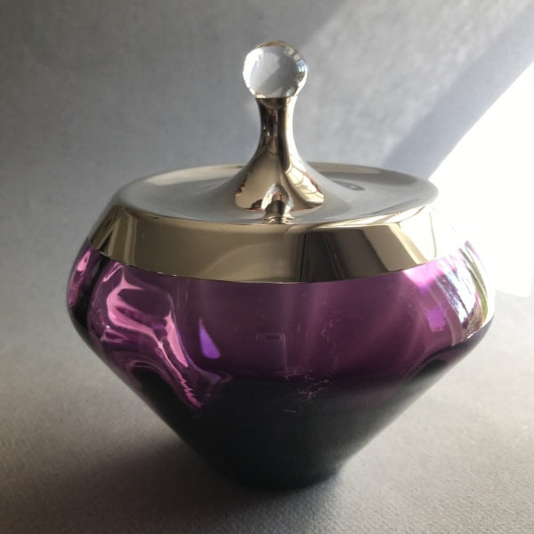 Gorham Sterling Silver & Glass "Modern" Candy Dish