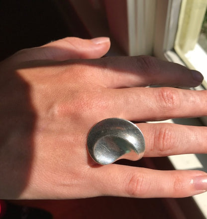 Georg Jensen Sterling Silver Modernist Ring by Hans Hansen