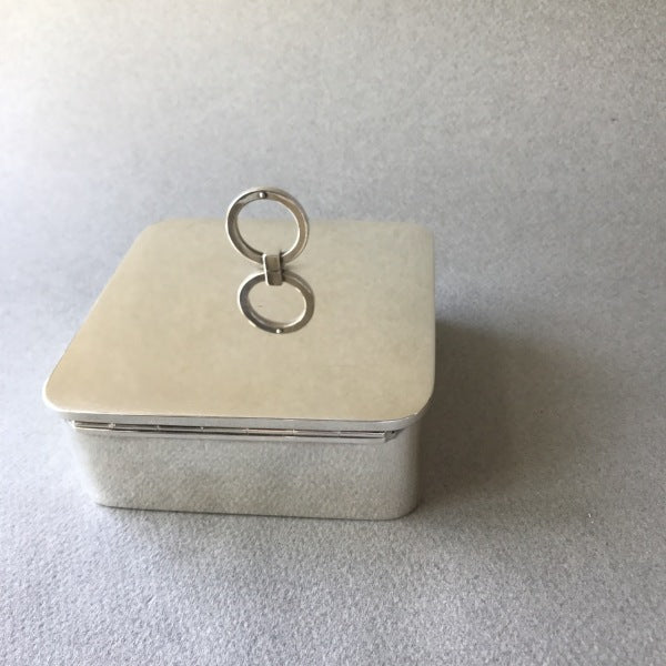 Georg Jensen Very Heavy Sterling Silver Table Box No. 969