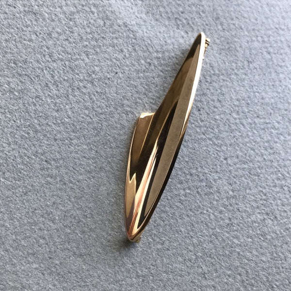 Bent Knudsen 14KT Modernist Gold Brooch