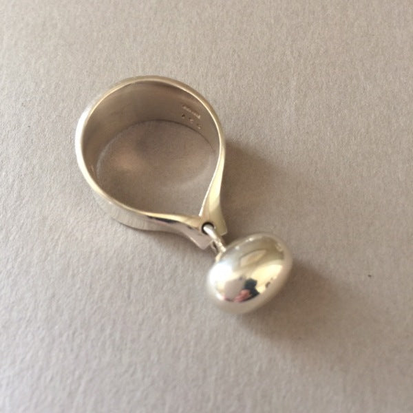 Georg Jensen Sterling Silver "Pod" Ring No. 156 by Vivianna Torun