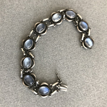 Georg Jensen Sterling Silver Bracelet No 10 With Moonstone