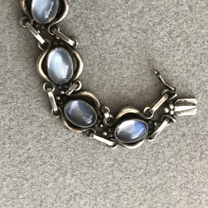 Georg Jensen Sterling Silver Bracelet No 10 With Moonstone