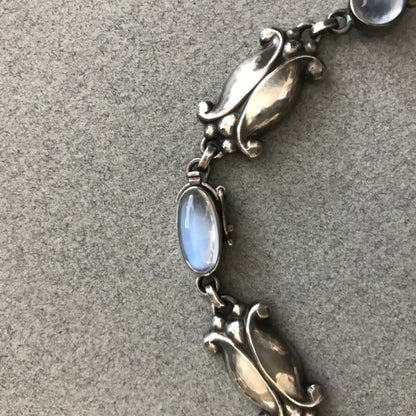 Georg Jensen Sterling Silver Necklace No. 15 with Moonstones