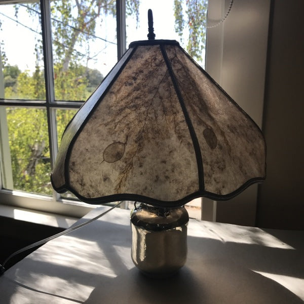 Mogens Ballin 826 Silver Lamp With Custom Shade