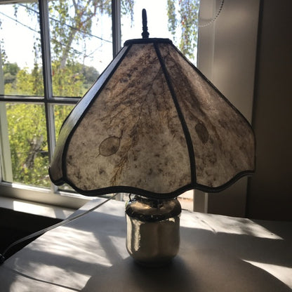 Mogens Ballin 826 Silver Lamp With Custom Shade