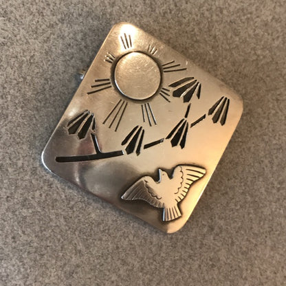 Georg Jensen Sterling Silver Brooch, No 293 By Arno Malinowski