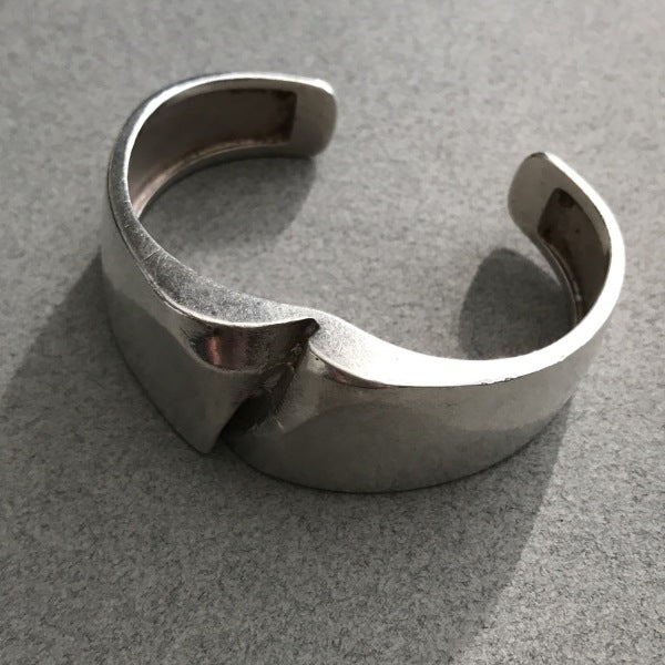 Lapponia Sterling Silver "Darina" Cuff Bracelet by Bjorn Weckstrom