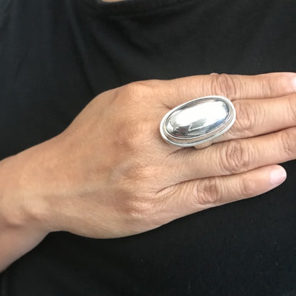 Estate Georg Jensen Sterling Silver Ring Size US 7 by Harald Nielsen No. 46E