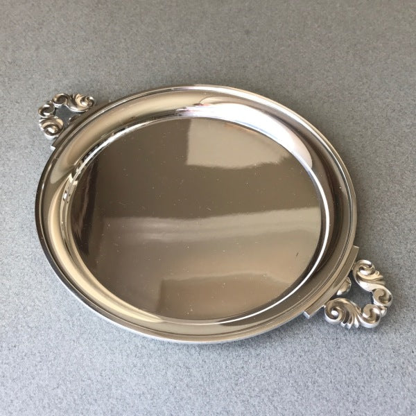 Georg Jensen Sterling Silver  "Acorn" Wine Coaster or Condiment Tray, No. 741