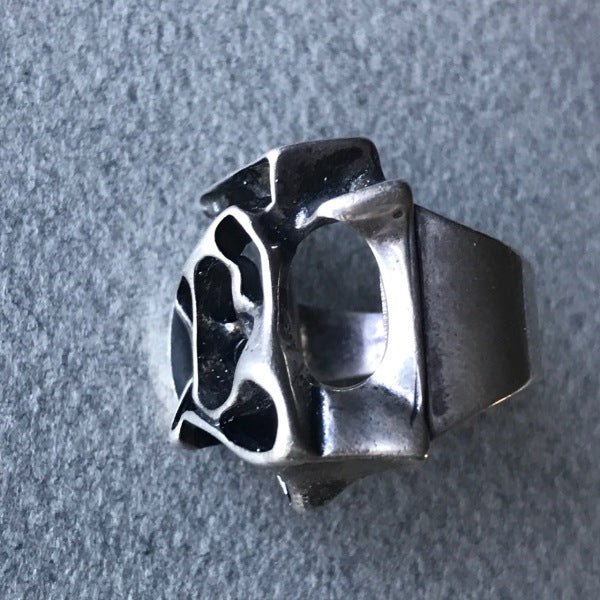 Estate David Andersen Sterling Silver Brutalist Ring