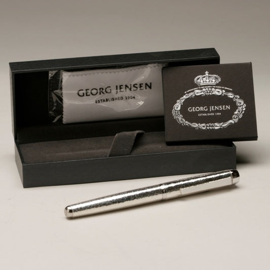 Georg Jensen Sterling Silver hand hammered Fountain Pen