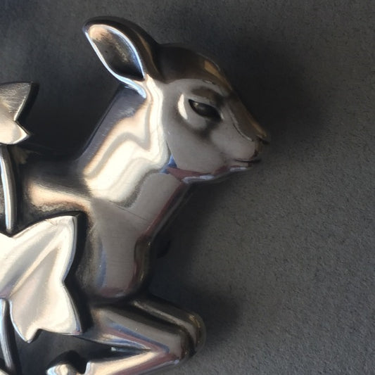 Georg Jensen Sterling Silver Lamb and Ivy Brooch No. 311 by Arno Malinowski