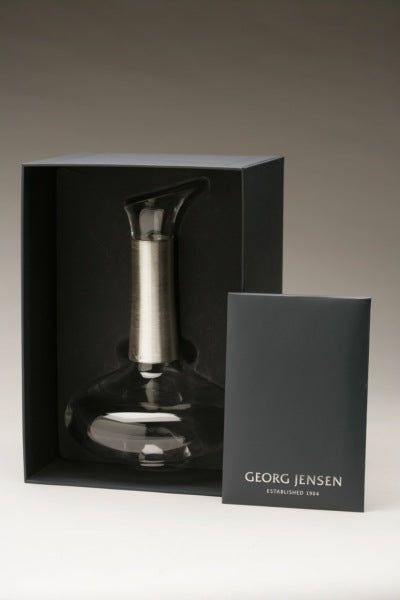 Georg Jensen .999 Silver and Crystal Carafe by Henning Koppel