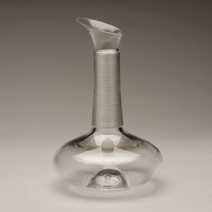 Georg Jensen .999 Silver and Crystal Carafe by Henning Koppel