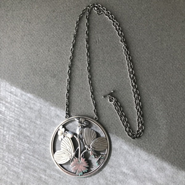 Georg Jensen Sterling Silver Pendant by Arno Malinowski, no. 105