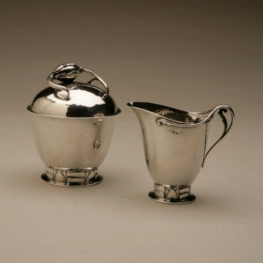 Peer Smed sterling silver creamer and sugar