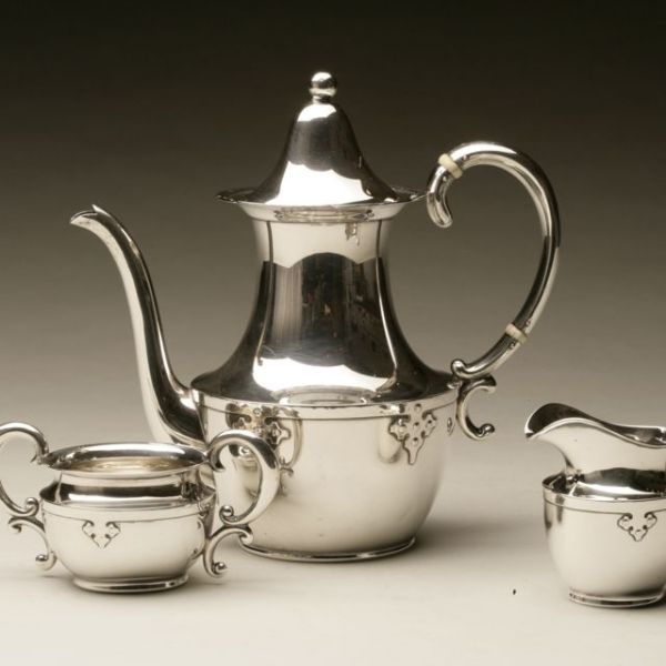 Shreve & Co 14th century 3 piece demi set.