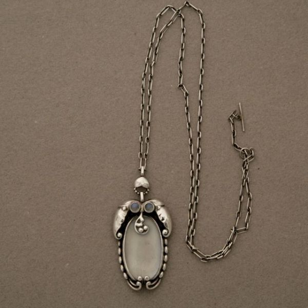 Georg Jensen Moonstone necklace no. 35 Very Rare