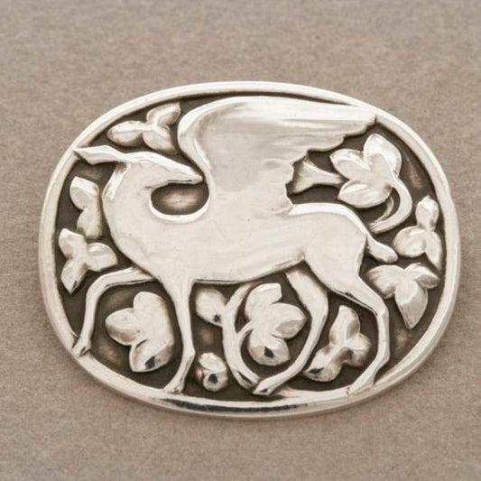 Georg Jensen "Winged" Deer Brooch no. 81