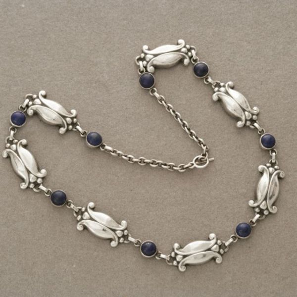 Georg Jensen Necklace with Lapis Lazuli, no. 15