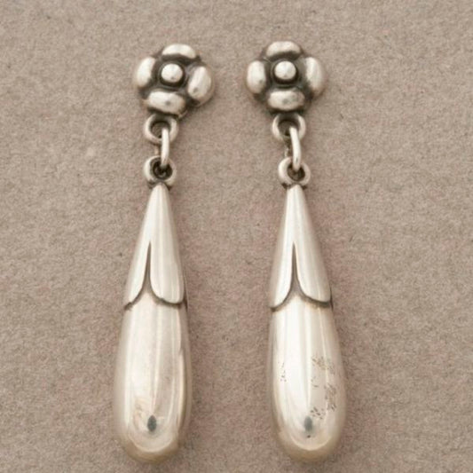 Pair of Georg Jensen dangle earrings no. 9