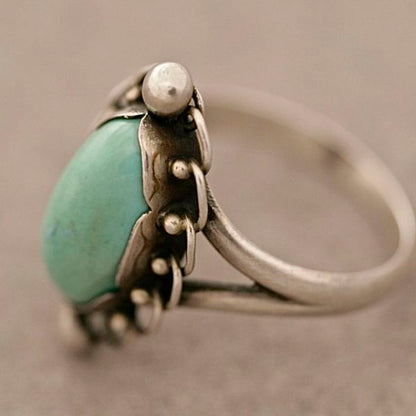 Georg Jensen Ring with Turquoise, no. 24