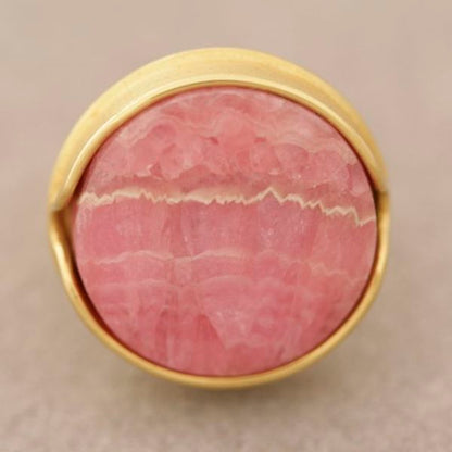 Georg Jensen 18K Ring with Rhodochrosite, no. 956