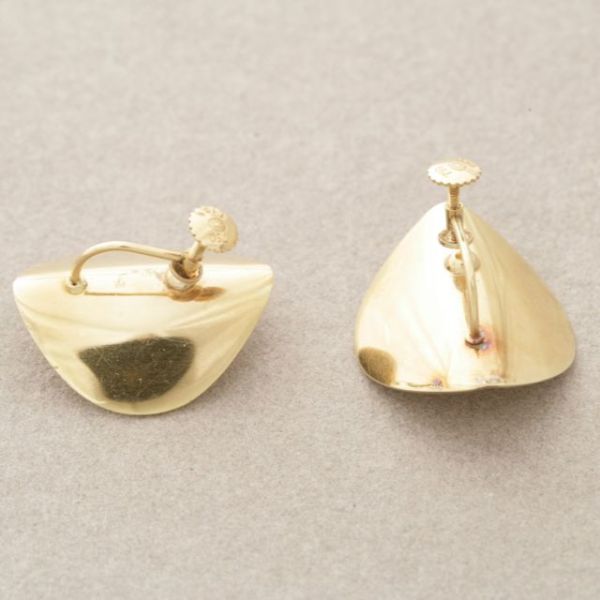 Georg Jensen 18kt Gold Earrings by Nanna Ditzel, no. 1131