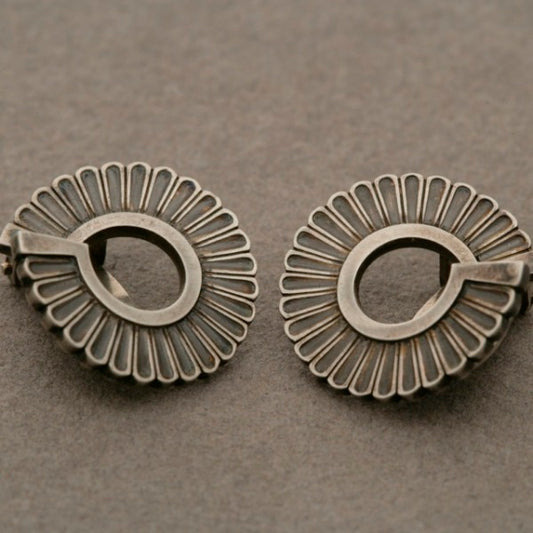 Georg Jensen Sterling Silver Earrings No. 92 by Jorgen Jensen