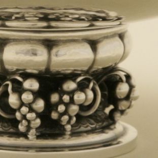 Georg Jensen Sterling Silver Footed Grape Dish No. 296E