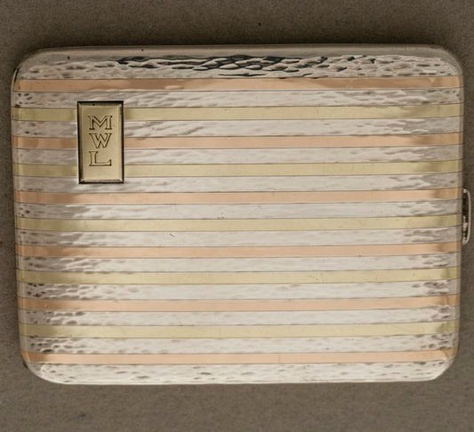 Shreve Cigarette Case with Gold Inlay no. 561