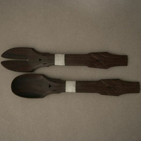 William Spratling Rosewood Salad Servers