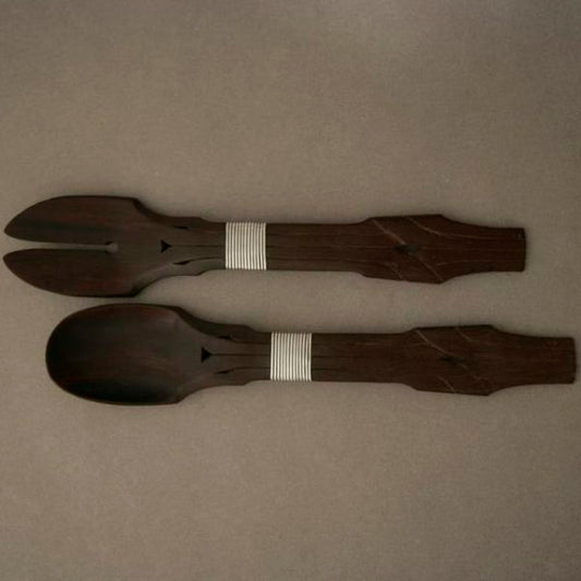 William Spratling Rosewood Salad Servers