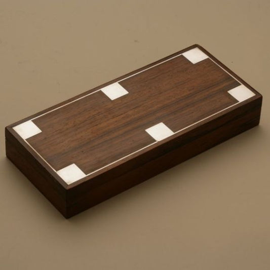 Hans Hansen Rosewood Box with Silver Inlay