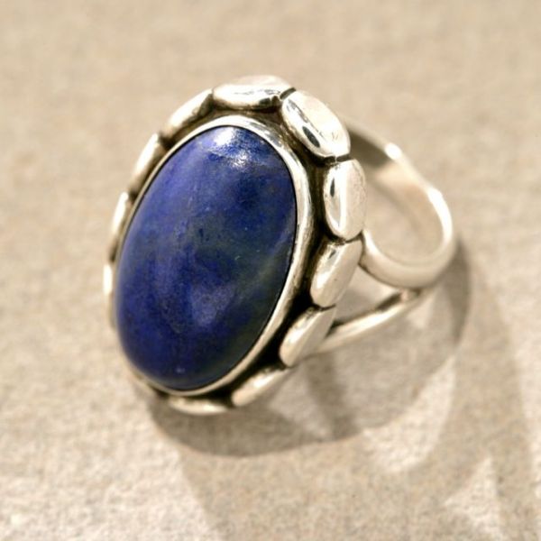 Georg Jensen Ring with Lapis Lazuil, no. 19