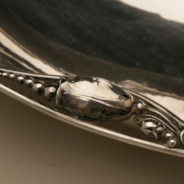 Georg Jensen Sterling Blossom Oval Bowl, no. 2A