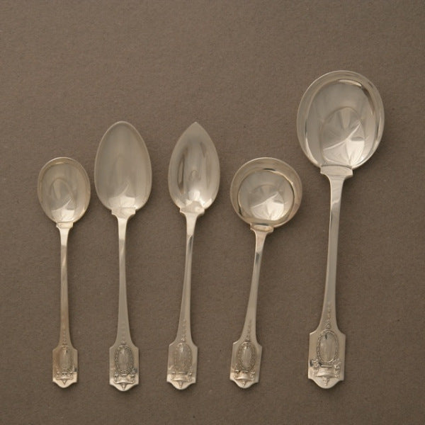 Shreve & Co. Massive Service for 12 Flatware Set in the Adam Pattern