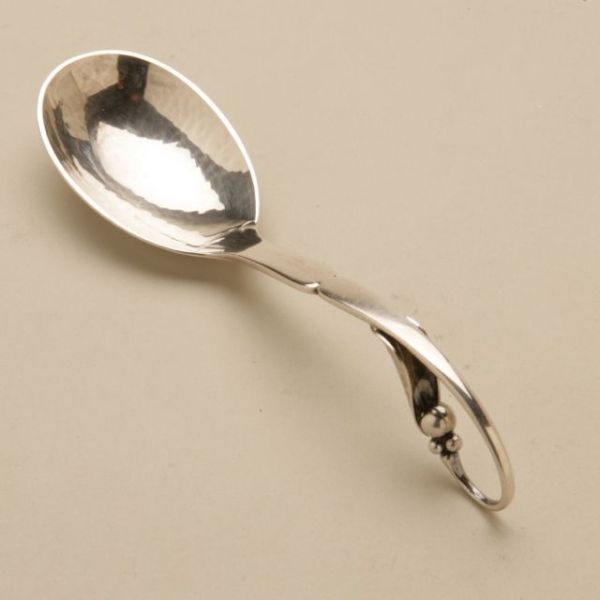 Georg Jensen Sterling Silver Ornamental Sugar Spoon No. 21